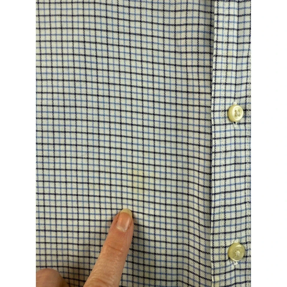 Ralph Lauren Kids Blue Plaid Long Sleeve Button Down‎ Shirt - Size L